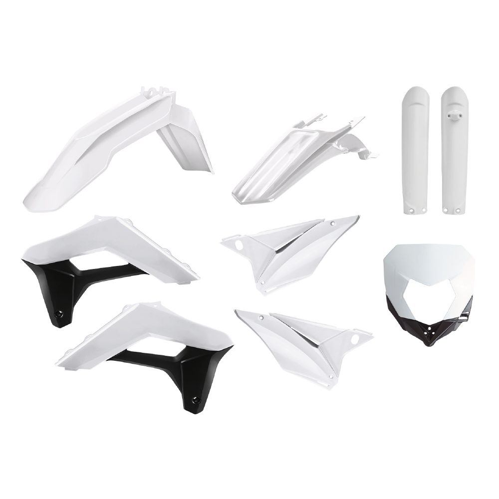 Polisport Plastic Kit SHERCO SE-R/SE-F 17-23 Enduro White/Black