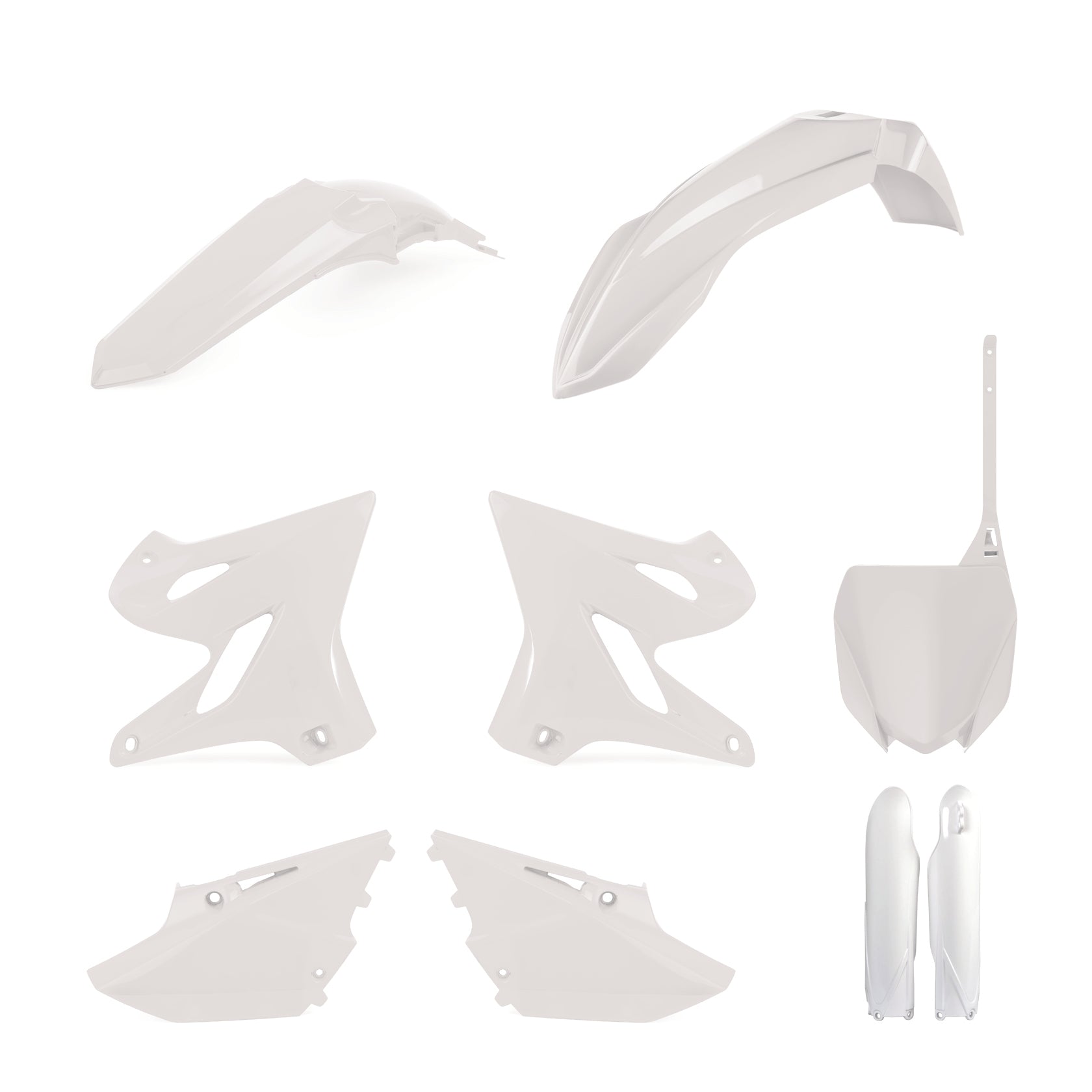 Polisport Plastic Kit YAMAHA YZ125/250 2021 White