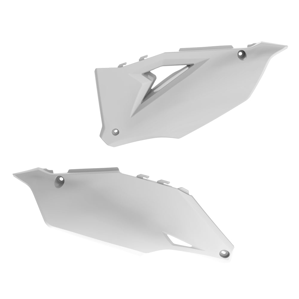 Polisport Side Panels KAWASAKI KX250F 21-23, KX450F 19-23 White