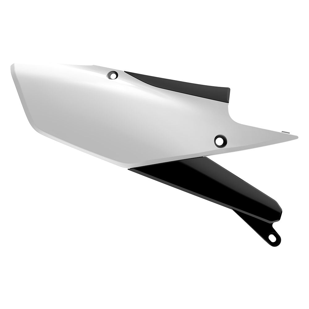 Polisport Side Panels YAMAHA YZ250F 19-23, YZ450F 18-22, YZ250FX/WR250F 20-23, YZ450FX/WR450F 19-23 White/Black