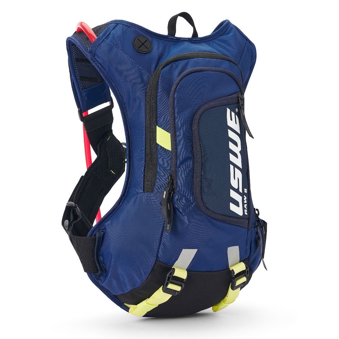 USWE RAW 8 Hydration Backpack Factory Blue – With 3 Litre Bladder