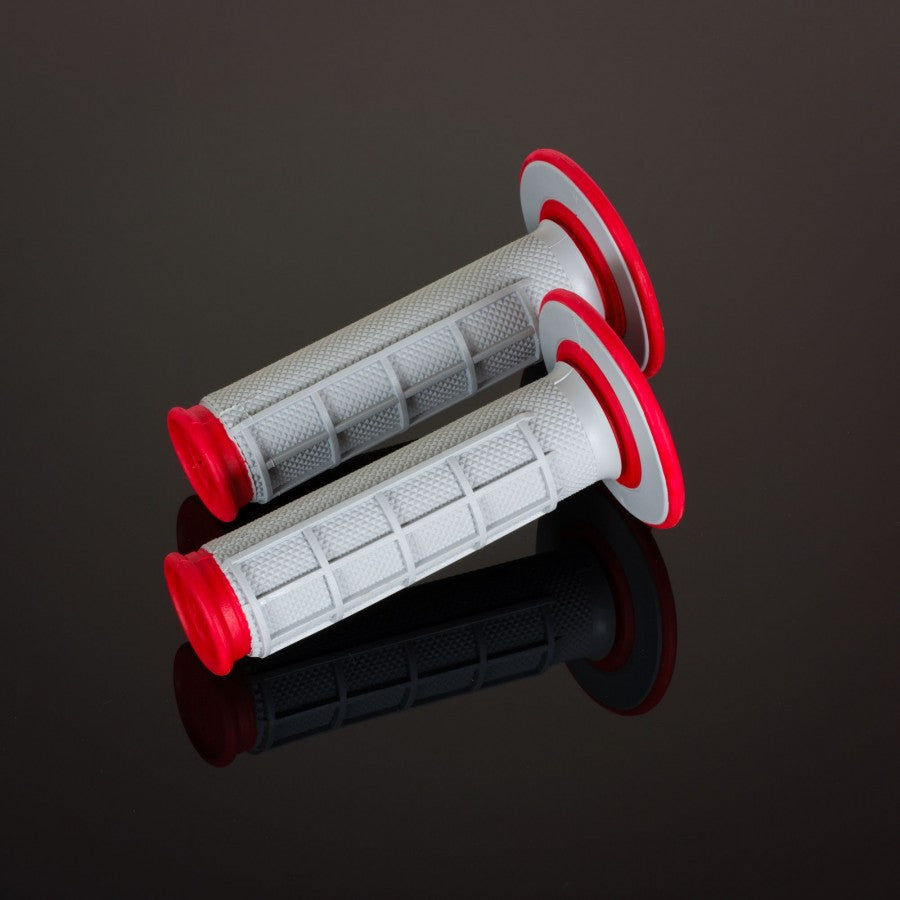 Renthal Grips MX Dual Compound Half Waffle Red