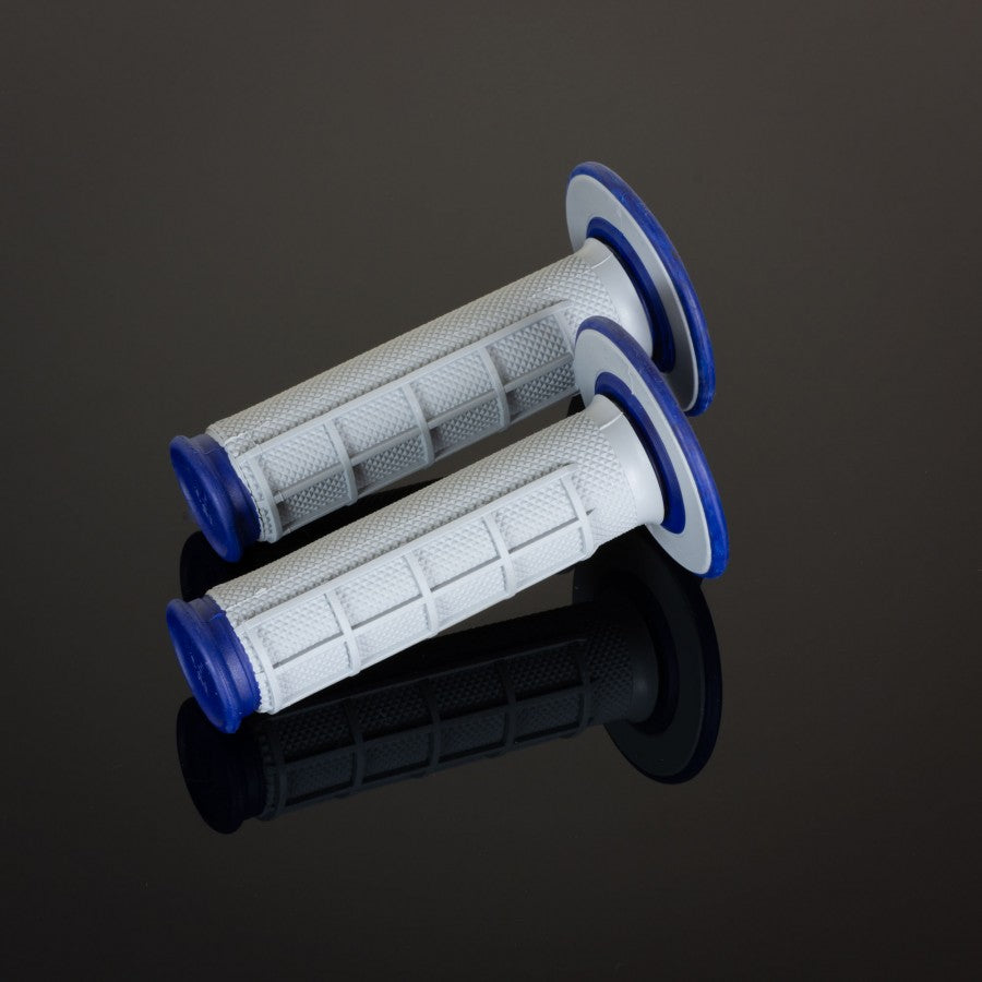 Renthal Grips MX Dual Compound Half Waffle Blue