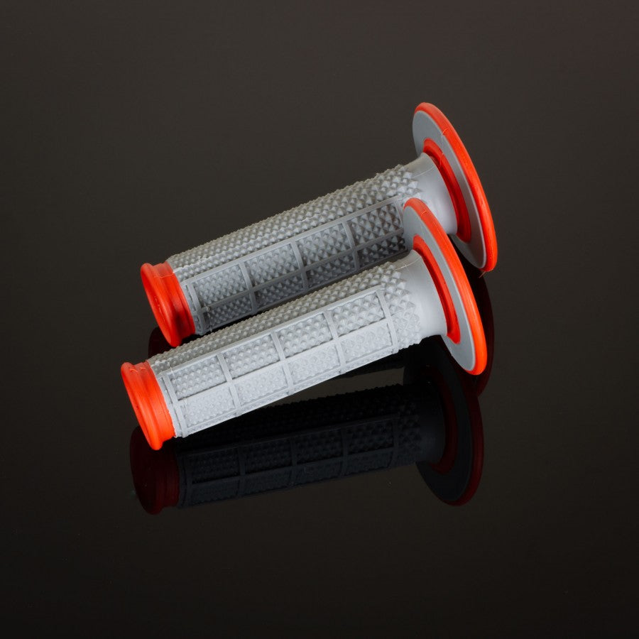 Renthal Grips MX Dual Compound Tapered Half Waffle Orange