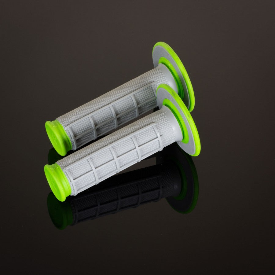 Renthal Grips MX Dual Compound Half Waffle Green