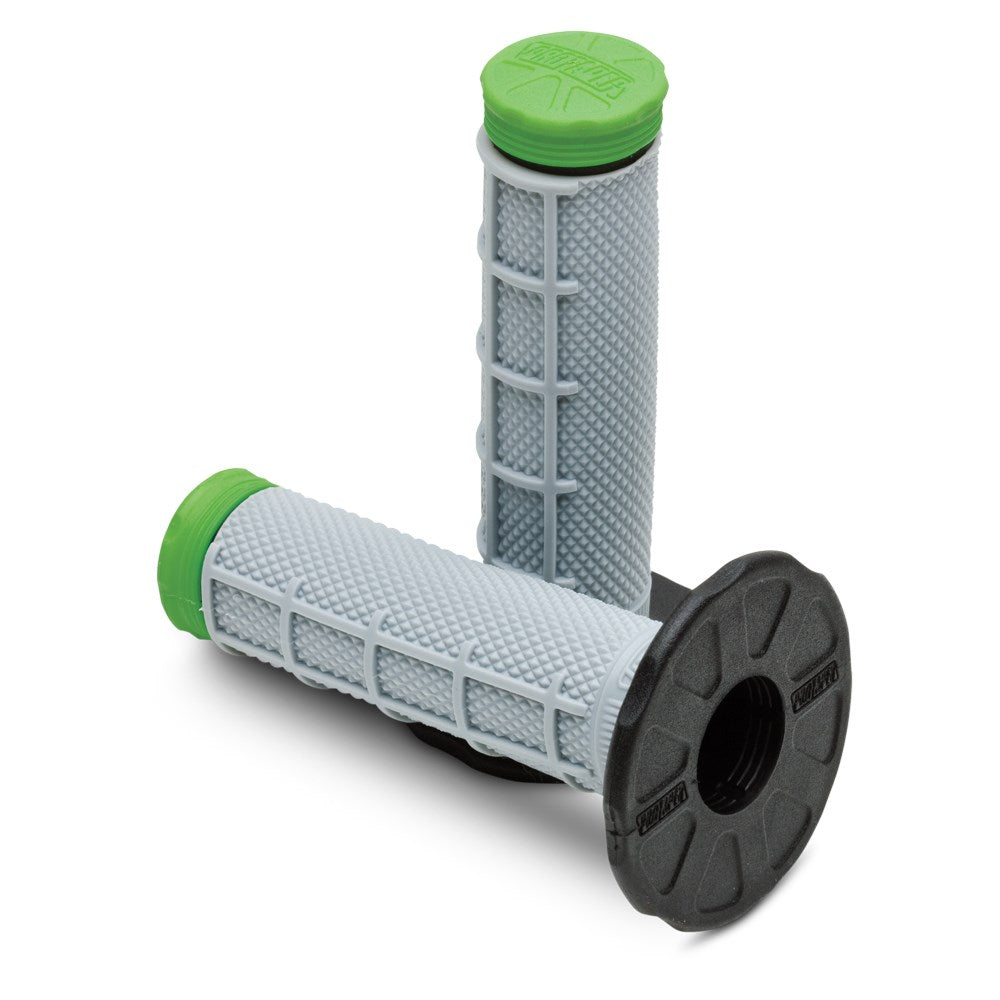 Pro Taper Grips MX Tri Density Half Waffle Green
