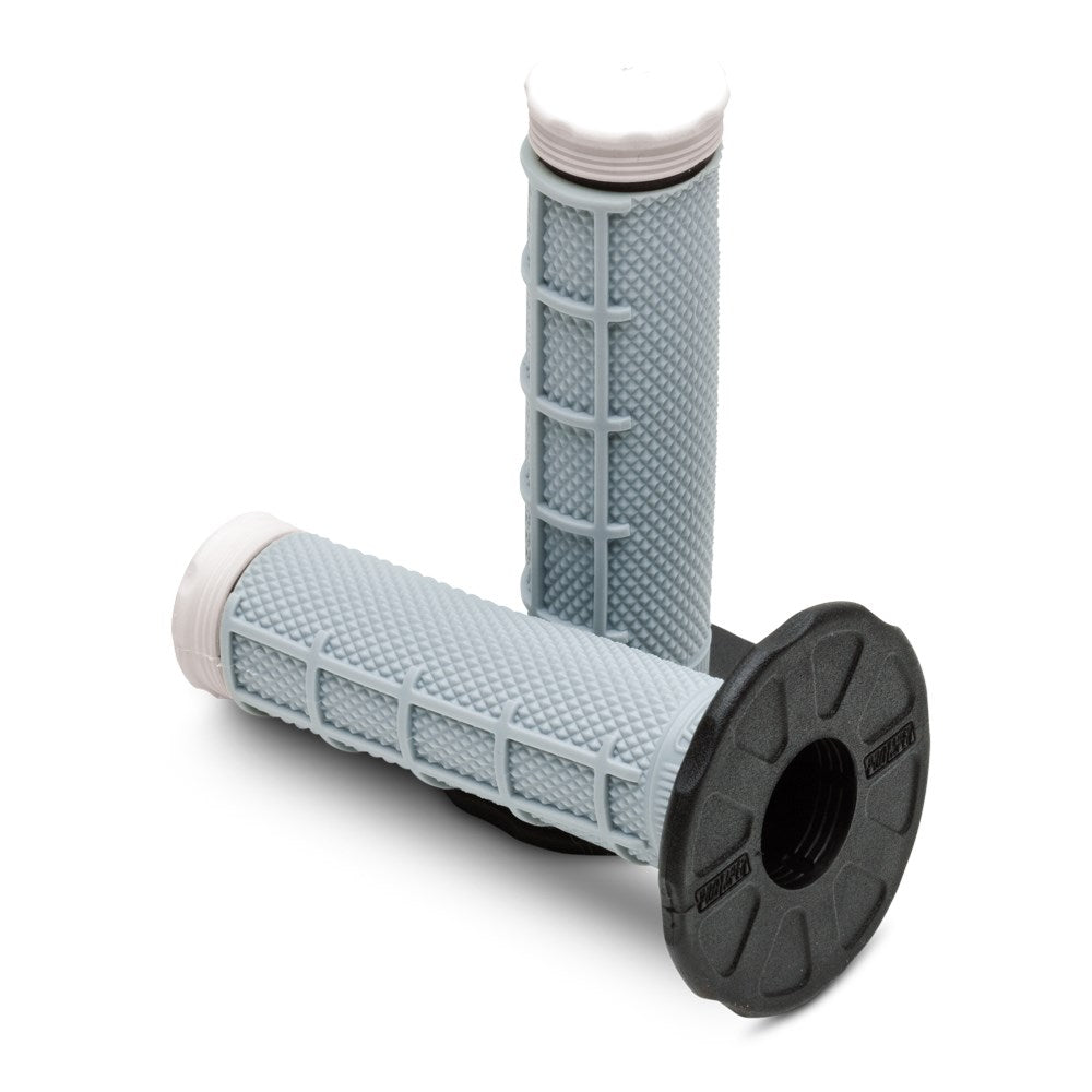 Pro Taper Grips MX Tri Density Half Waffle White