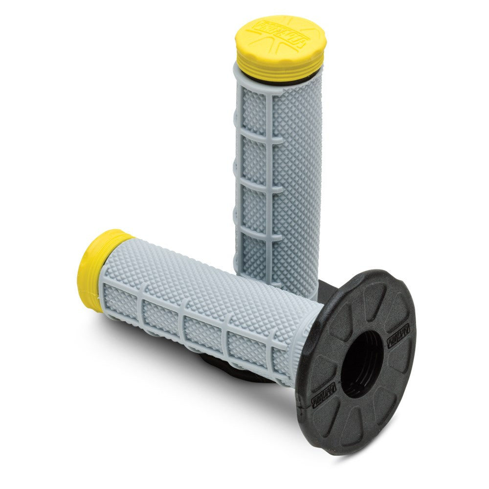 Pro Taper Grips MX Tri Density Half Waffle Yellow