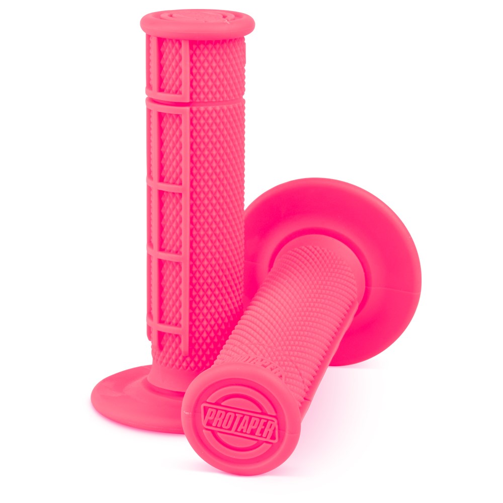 Pro Taper Grips RC Single Density Half Waffle Neon Pink