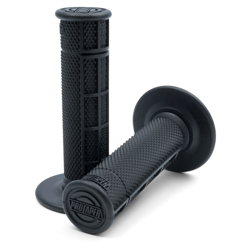 Pro Taper Grips Single Density Race Cut Half Waffle Black