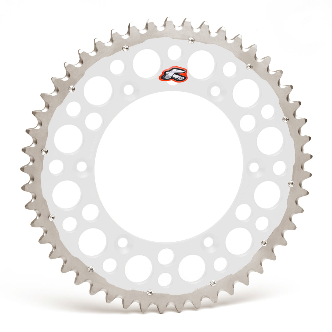 Renthal Twinring Rear Sprocket Kawasaki KX125/250 80-08, KX250F/450F 04-26 Silver
