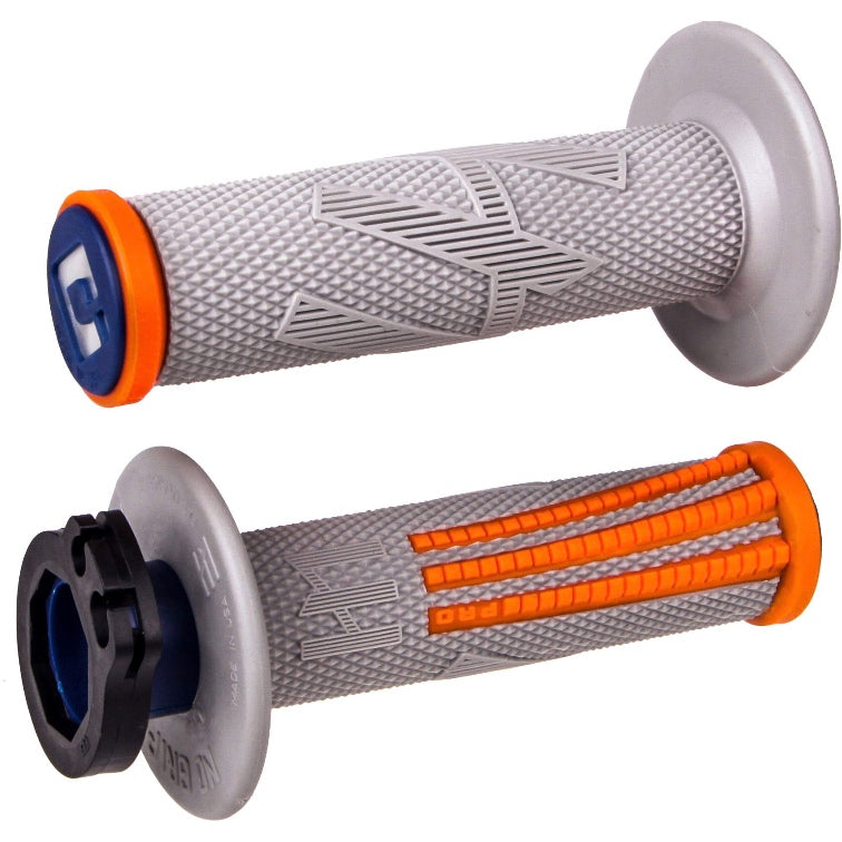 ODI Lock-On Grips EMIG Pro V2 Grey/Orange