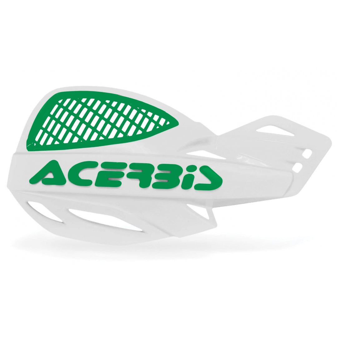 Acerbis Uniko Vented MX Handguards White/Green