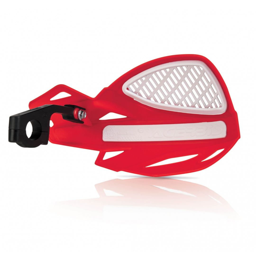 Acerbis Uniko Vented MX Handguards Red/White