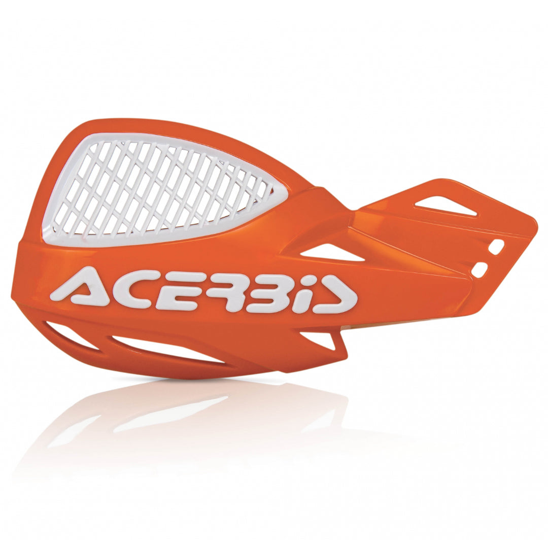 Acerbis Uniko Vented MX Handguards Orange/White