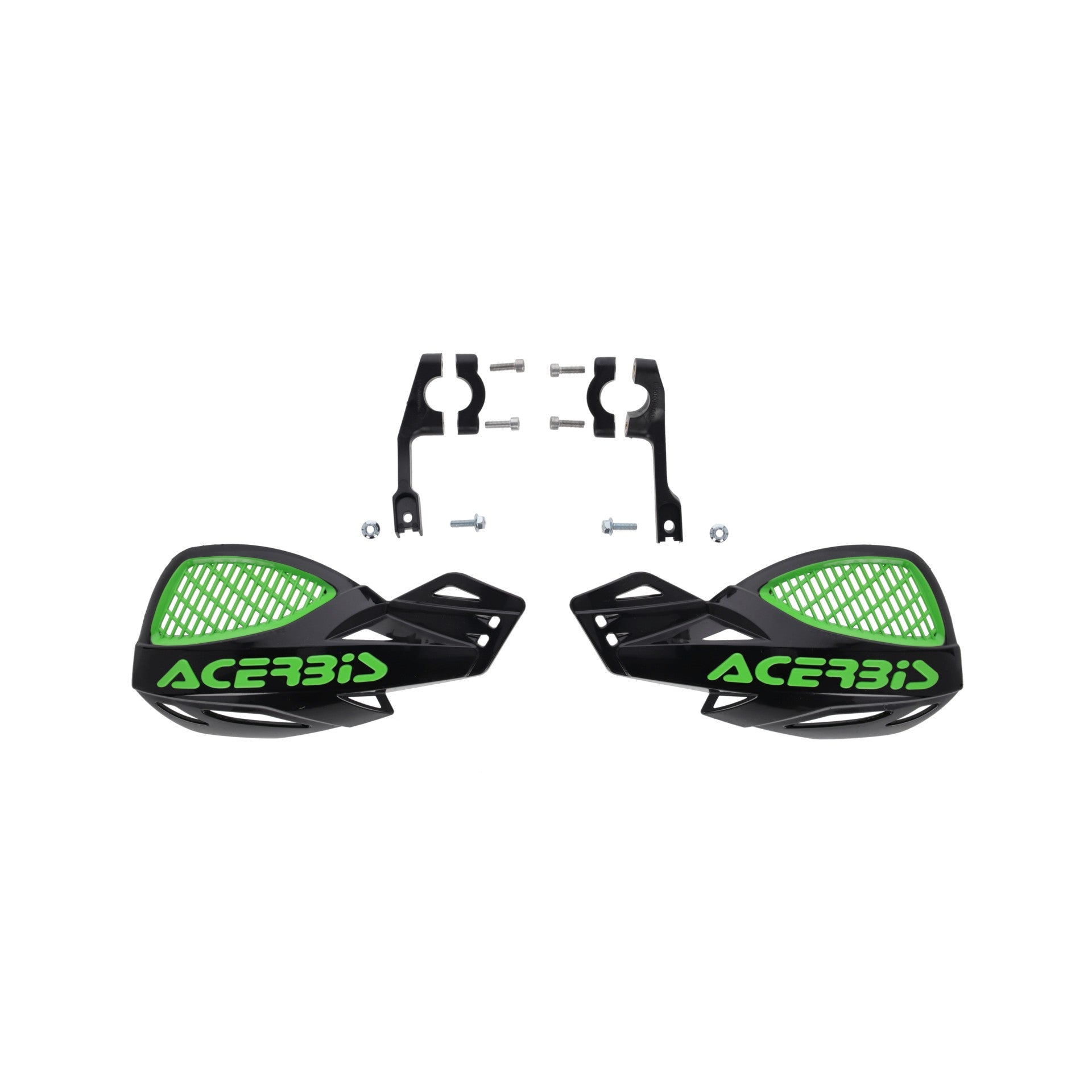 Acerbis Uniko Vented MX Handguards Black/Green