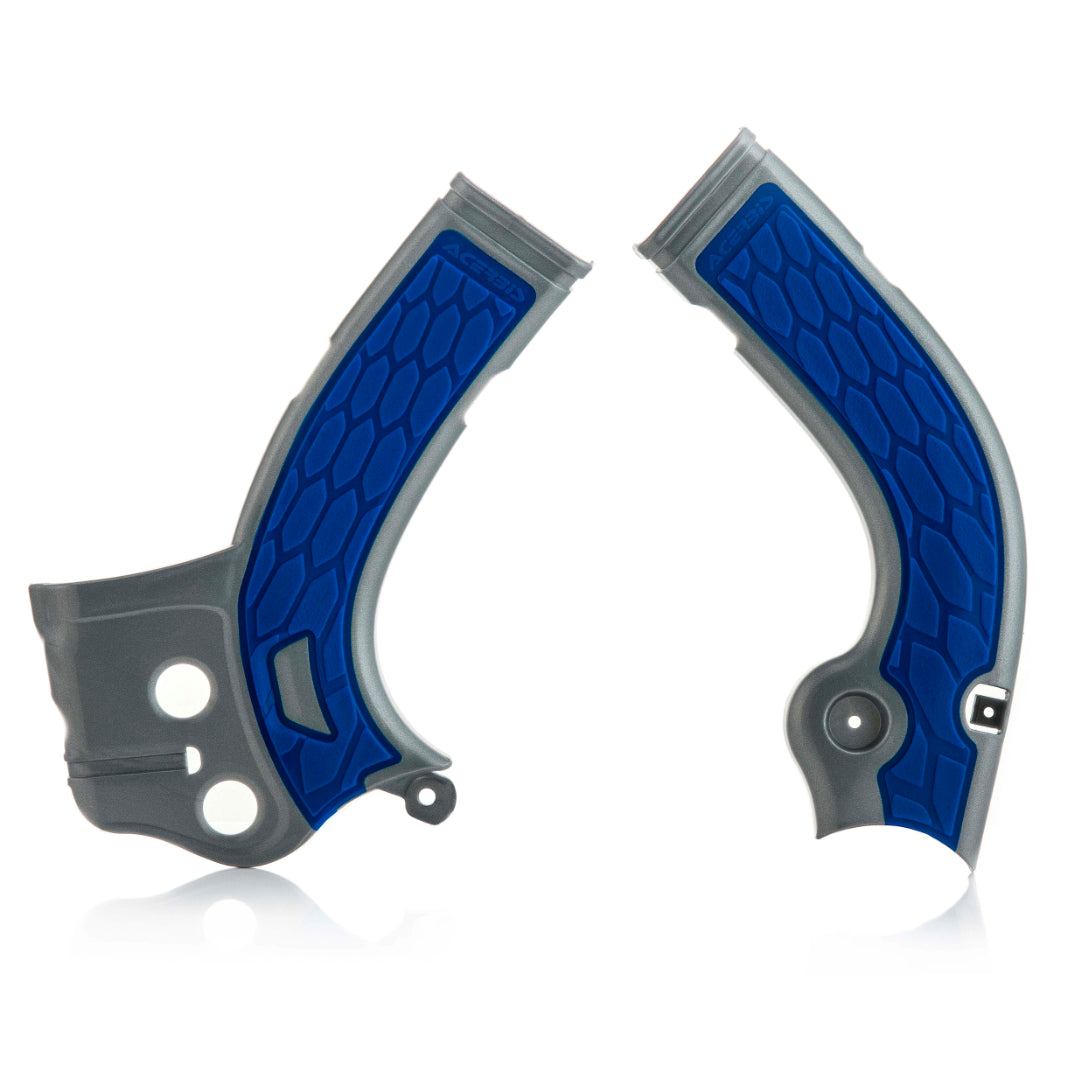 Acerbis X-Grip Frame Guards YAMAHA YZF 250 14-16, YZF 450 14-15  Silver/Blue