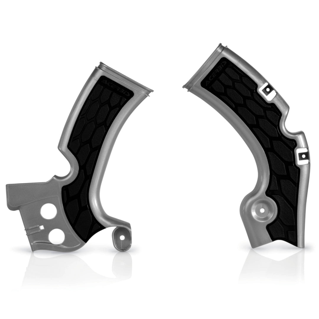 Acerbis X-Grip Frame Guards KAWASAKI KXF 450 2009-2018 Silver/Black