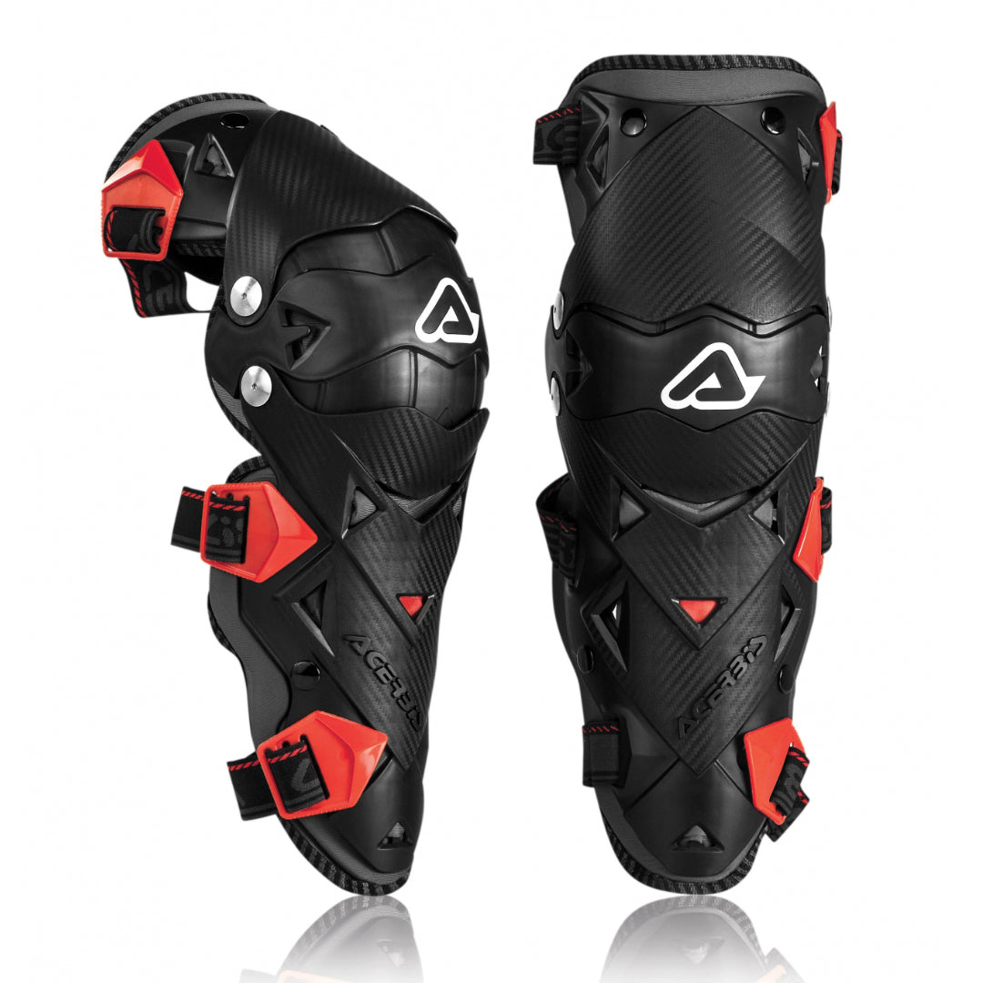 Acerbis Impact Evo 3.0 Knee Guards Black/Red