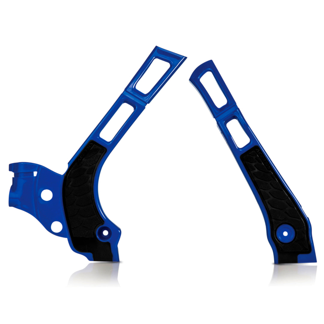 Acerbis X-Grip Frame Guards YAMAHA YZ125/250 2006-2024, FANTIC XX 125/250 21-23 Blue