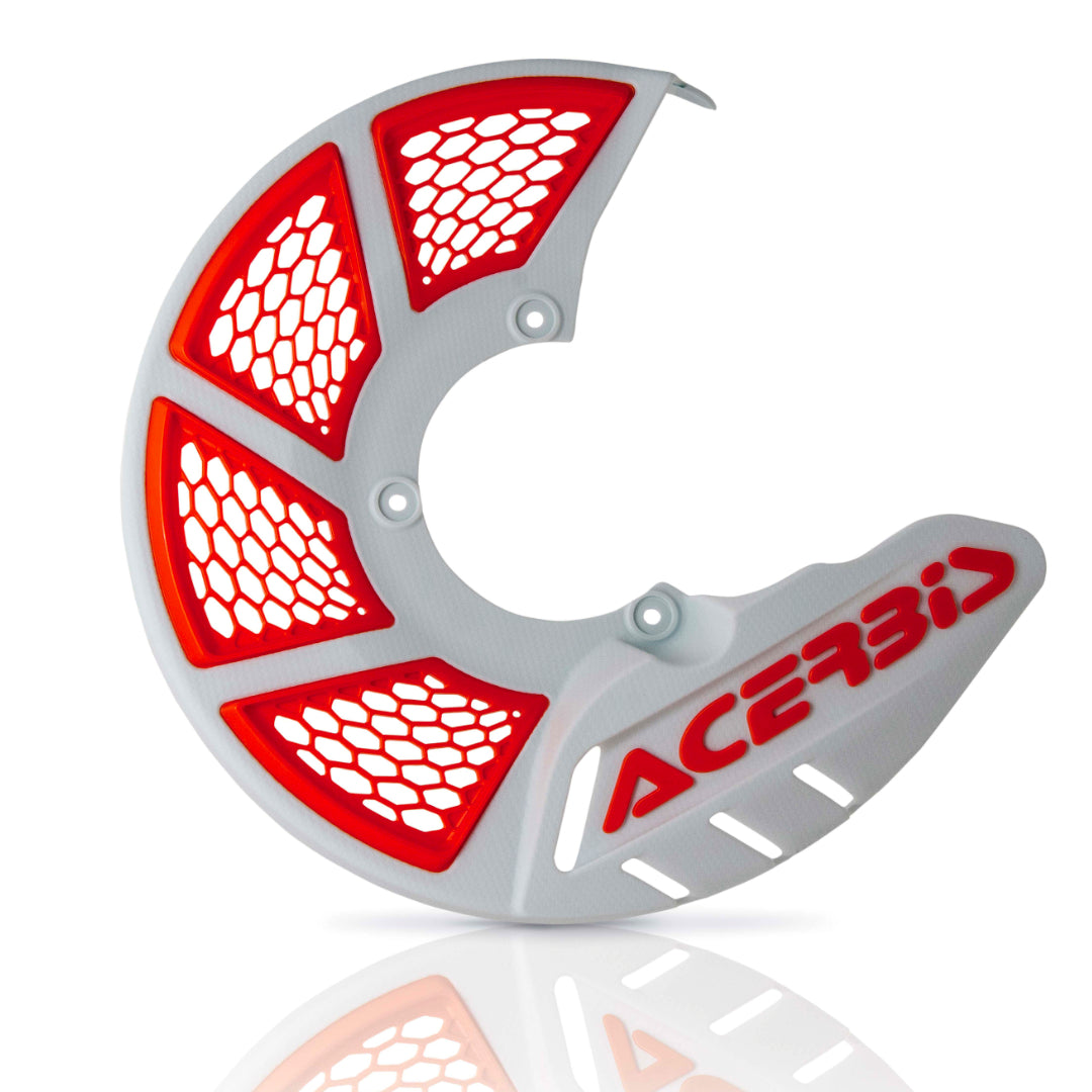 Acerbis X-Brake Vented Disc Cover White/Orange