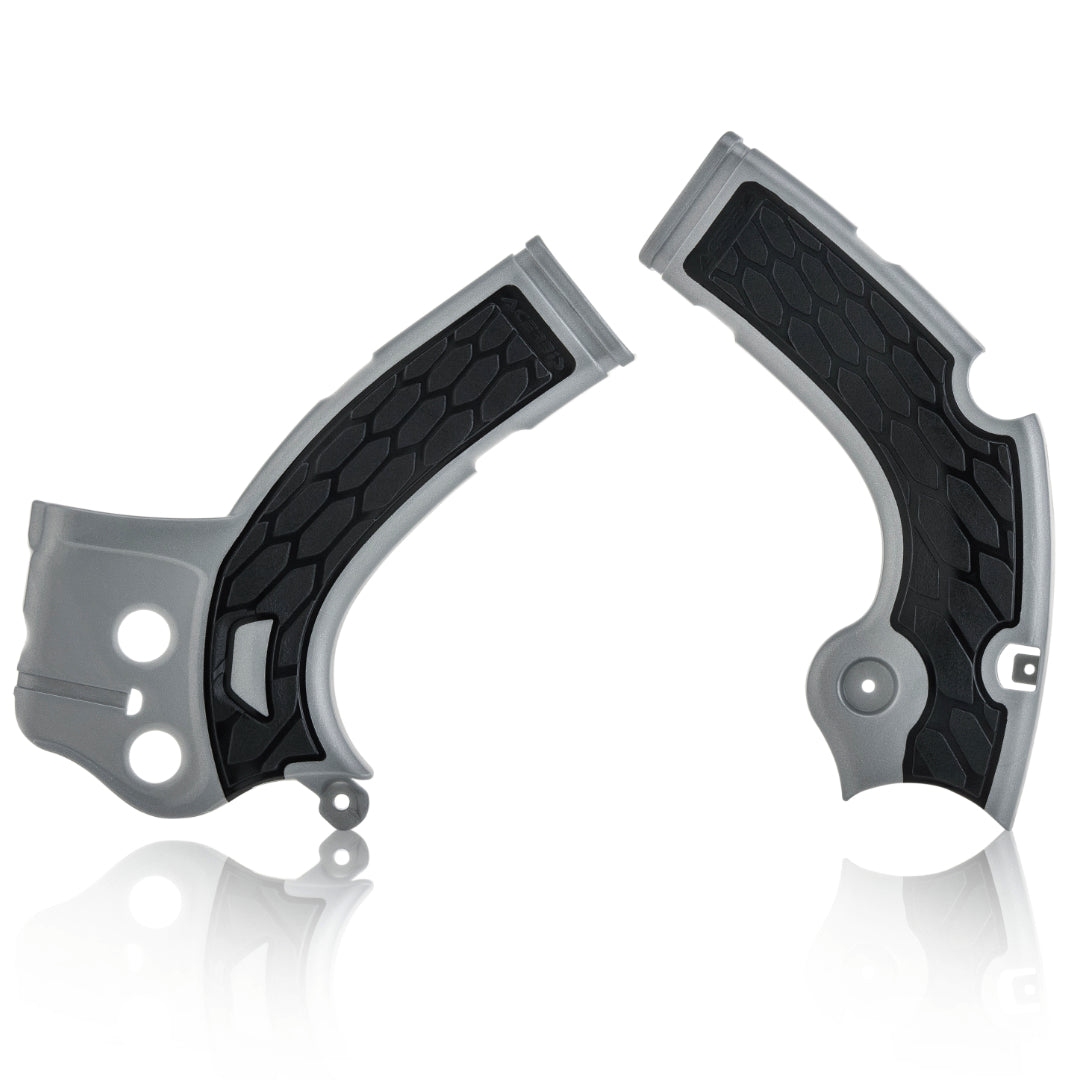 Acerbis X-Grip Frame Guards YAMAHA YZF 450 16-17, YZF 250 17-18 Silver/Black
