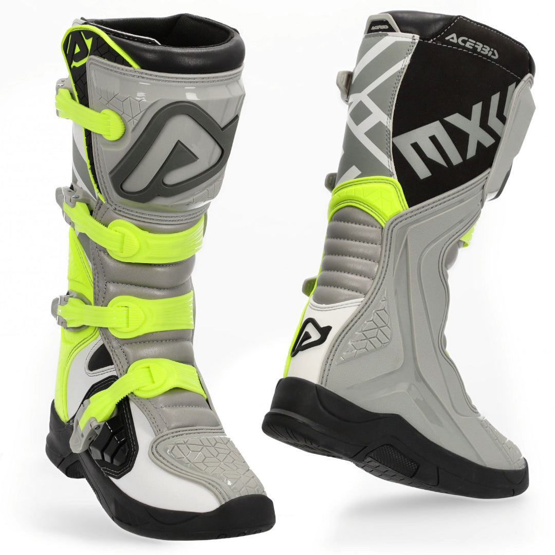 Acerbis X-Team MX Boots Grey/Yellow