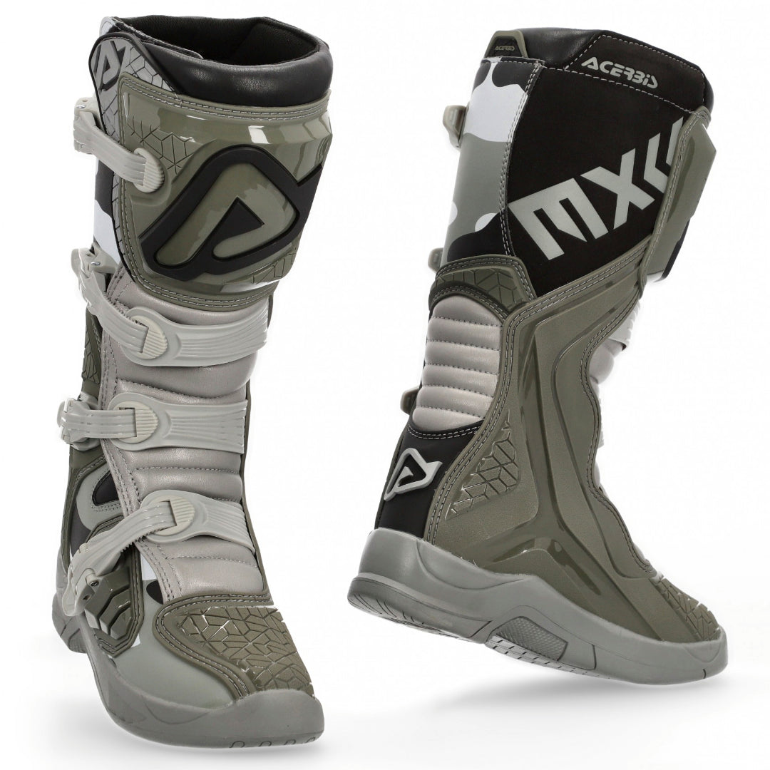 Acerbis X-Team MX Boots Brown/Grey