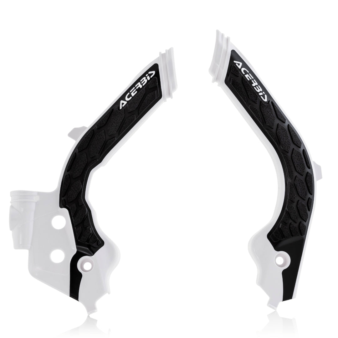 Acerbis X-Grip Frame Guards HUSKY TC/FC 125-19-23 TE/FE 19-23, GAS GAS MC 21-23 EC/EX 21-23 White/Black