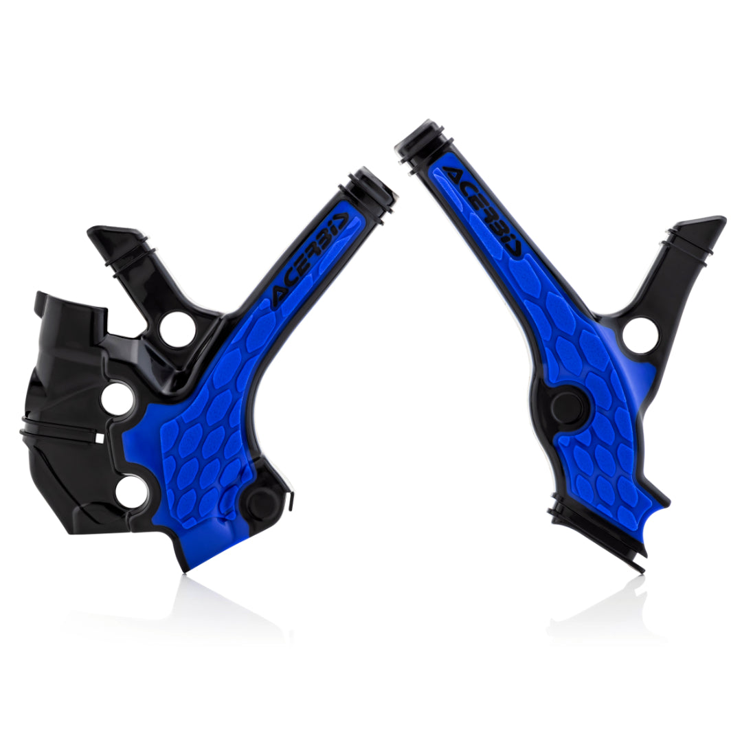 Acerbis X-Grip Frame Guards YAMAHA YZ 65 2019-2023 Blue/Black