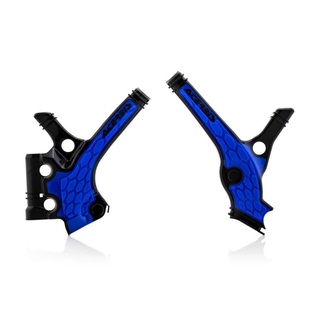 Acerbis X-Grip Frame Guards YAMAHA YZ 85 2019-2021 Black/Blue