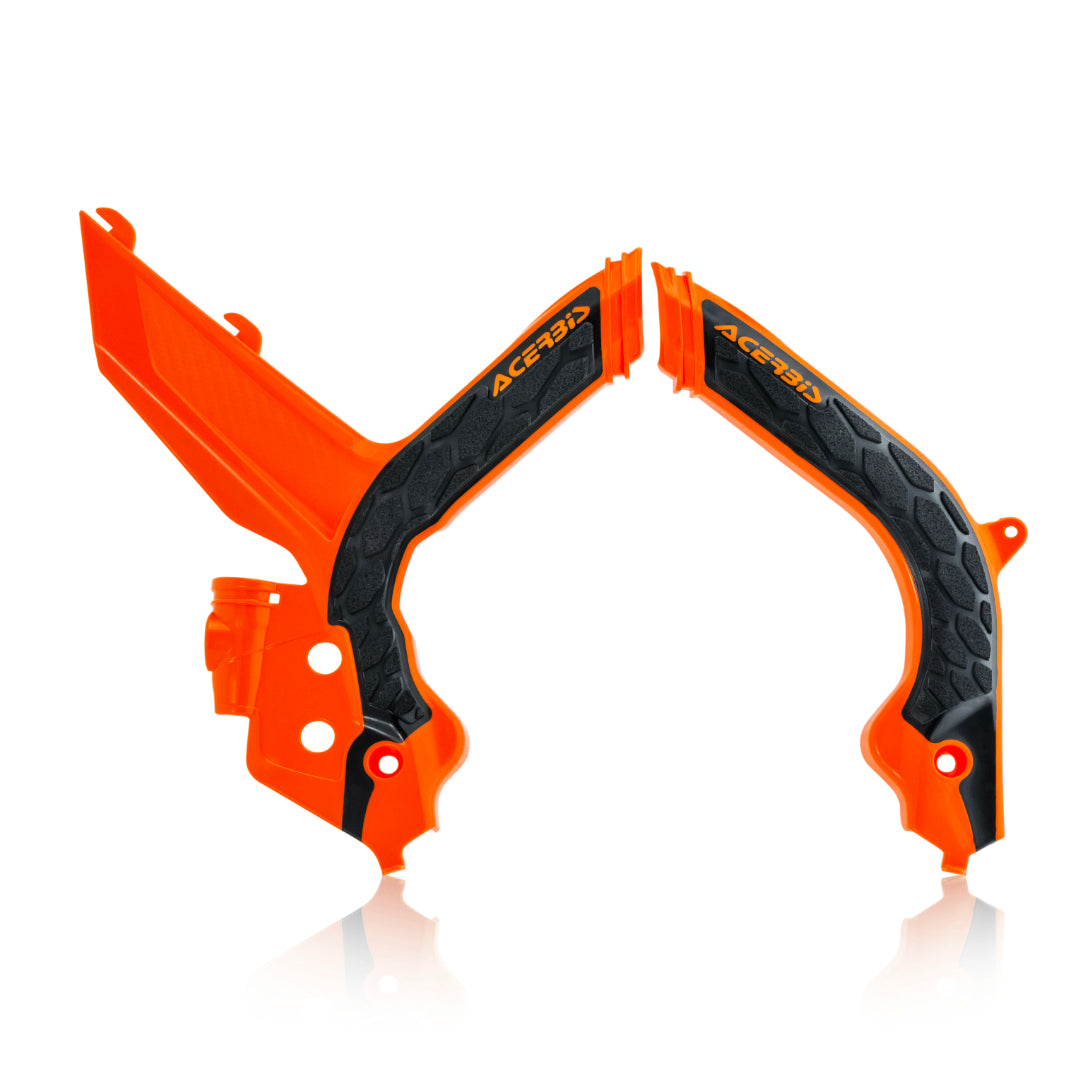 Acerbis X-Grip Frame Guards KTM EXC/EXC-F 2020-2023 Orange/Black