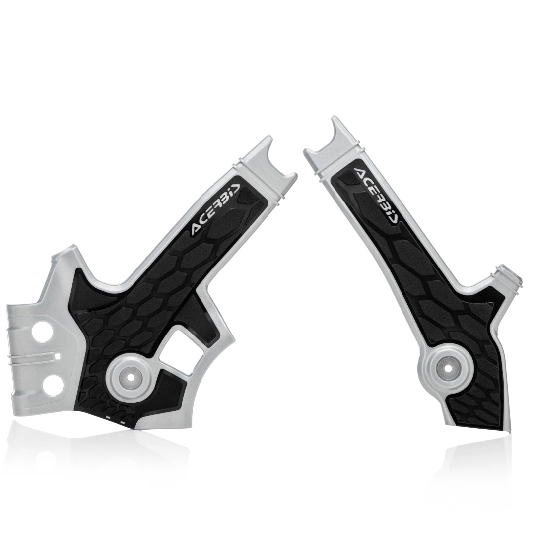 Acerbis X-Grip Frame Guards SUZUKI DR650 1996-2023 Silver/Black