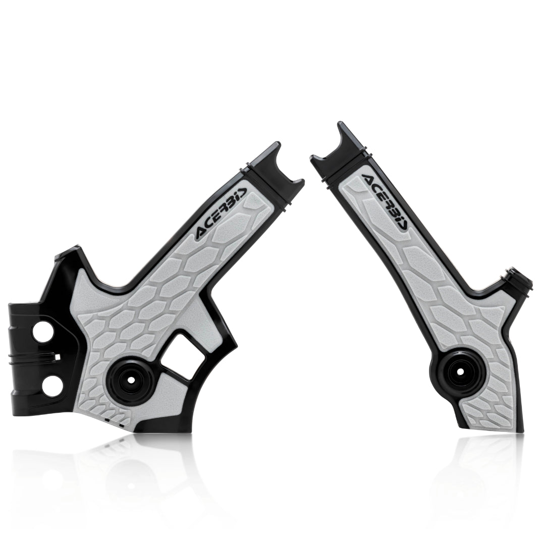 Acerbis X-Grip Frame Guards SUZUKI DR650 1996-2023 Black/Silver
