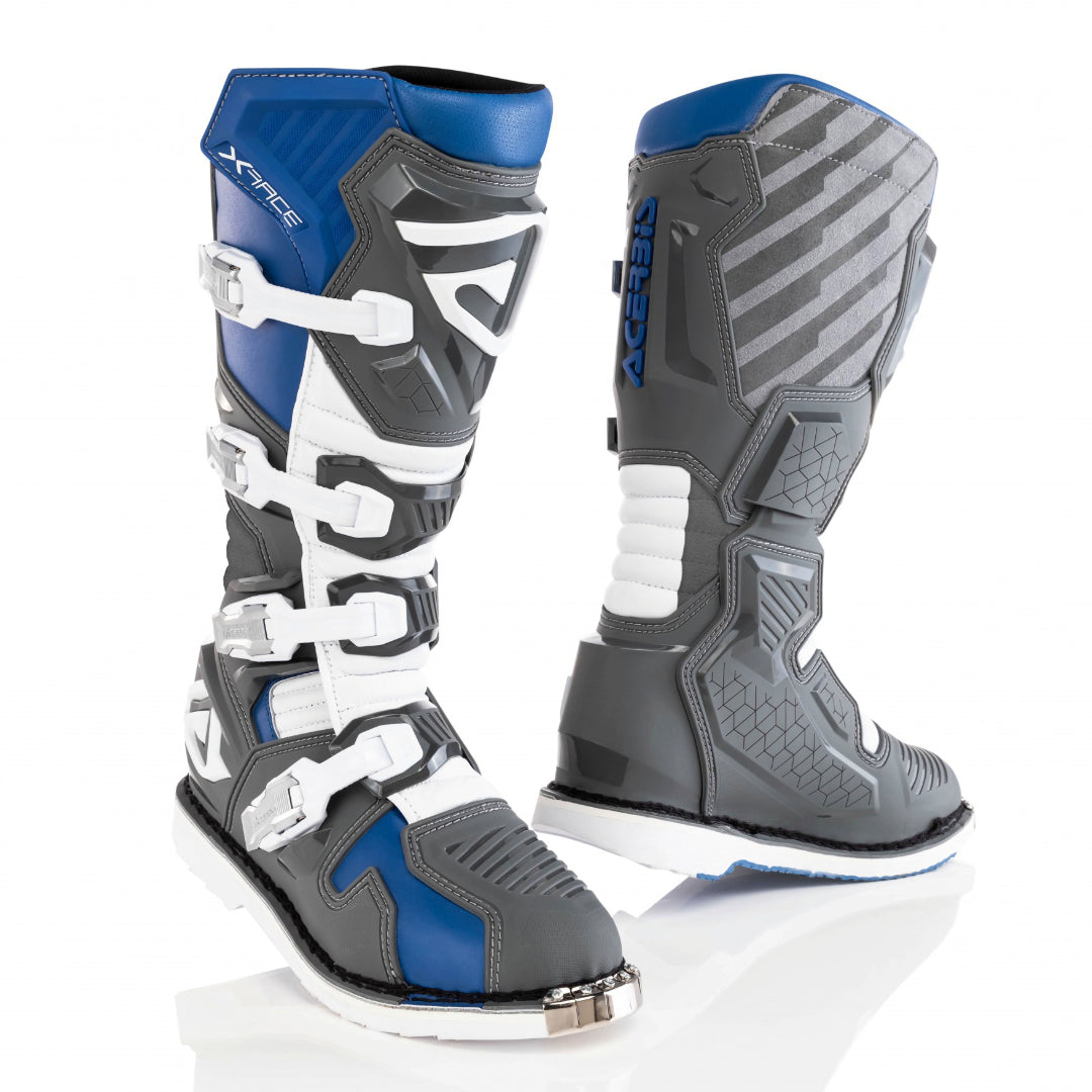 Acerbis X-Race MX Boots Blue/Grey