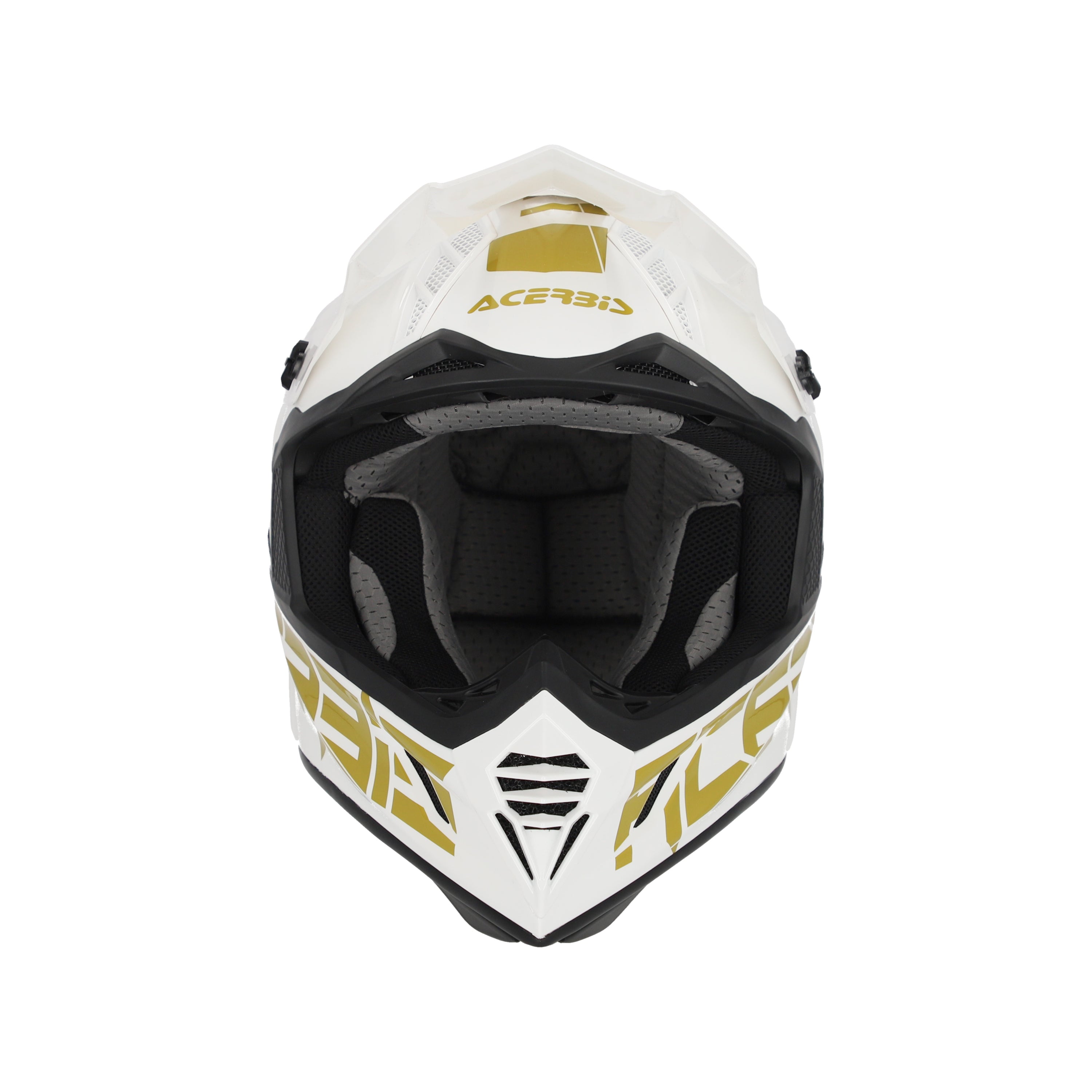 Acerbis X-Track MX Helmet Glossy White/Gold