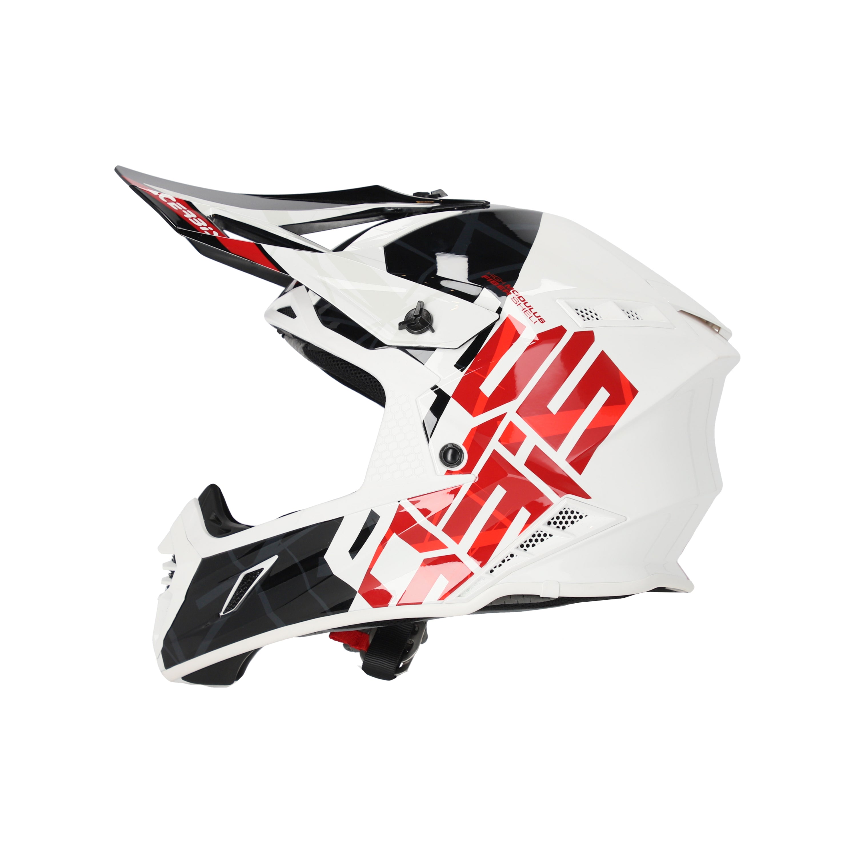 Acerbis X-Track MX Helmet Glossy Black/White