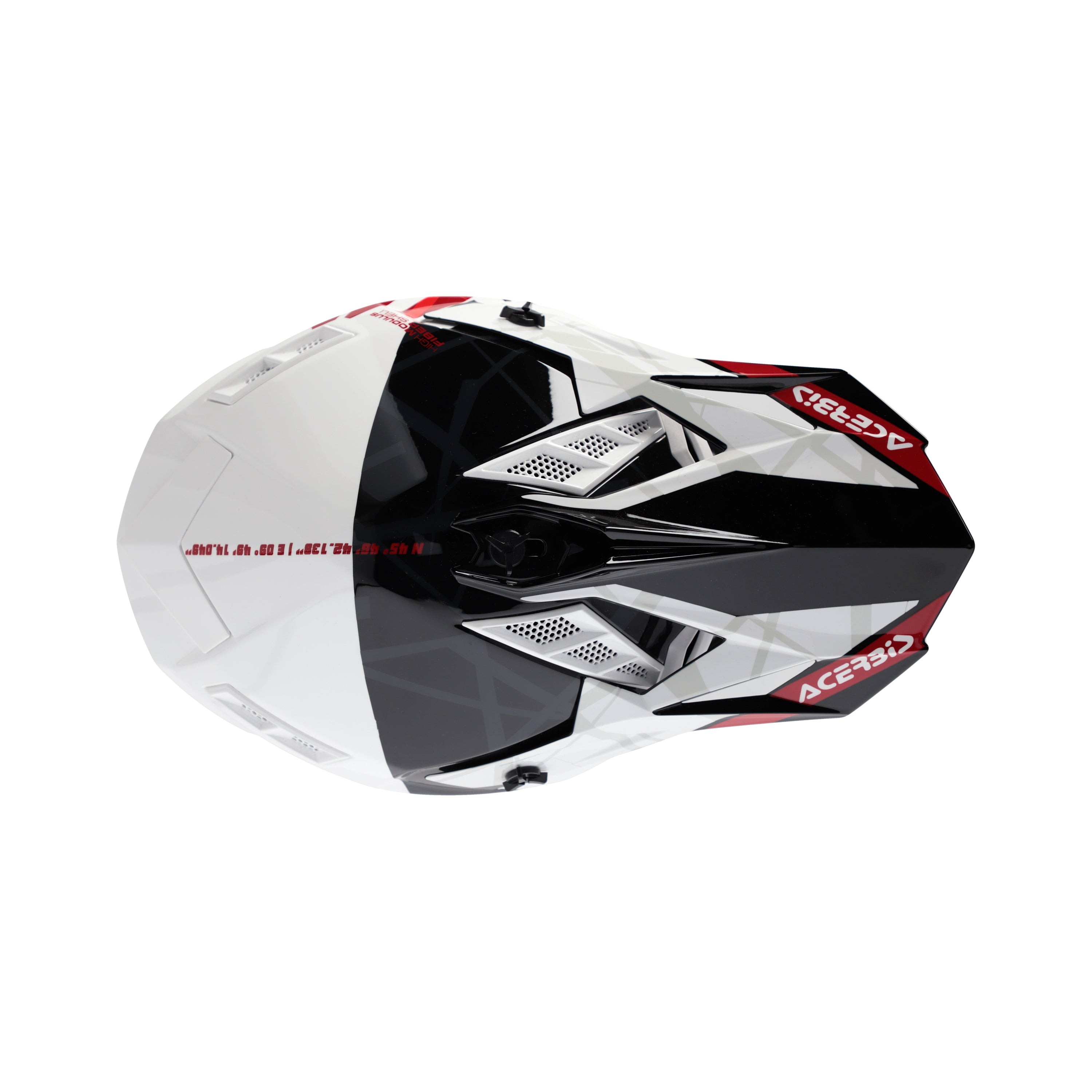 Acerbis X-Track MX Helmet Glossy Black/White