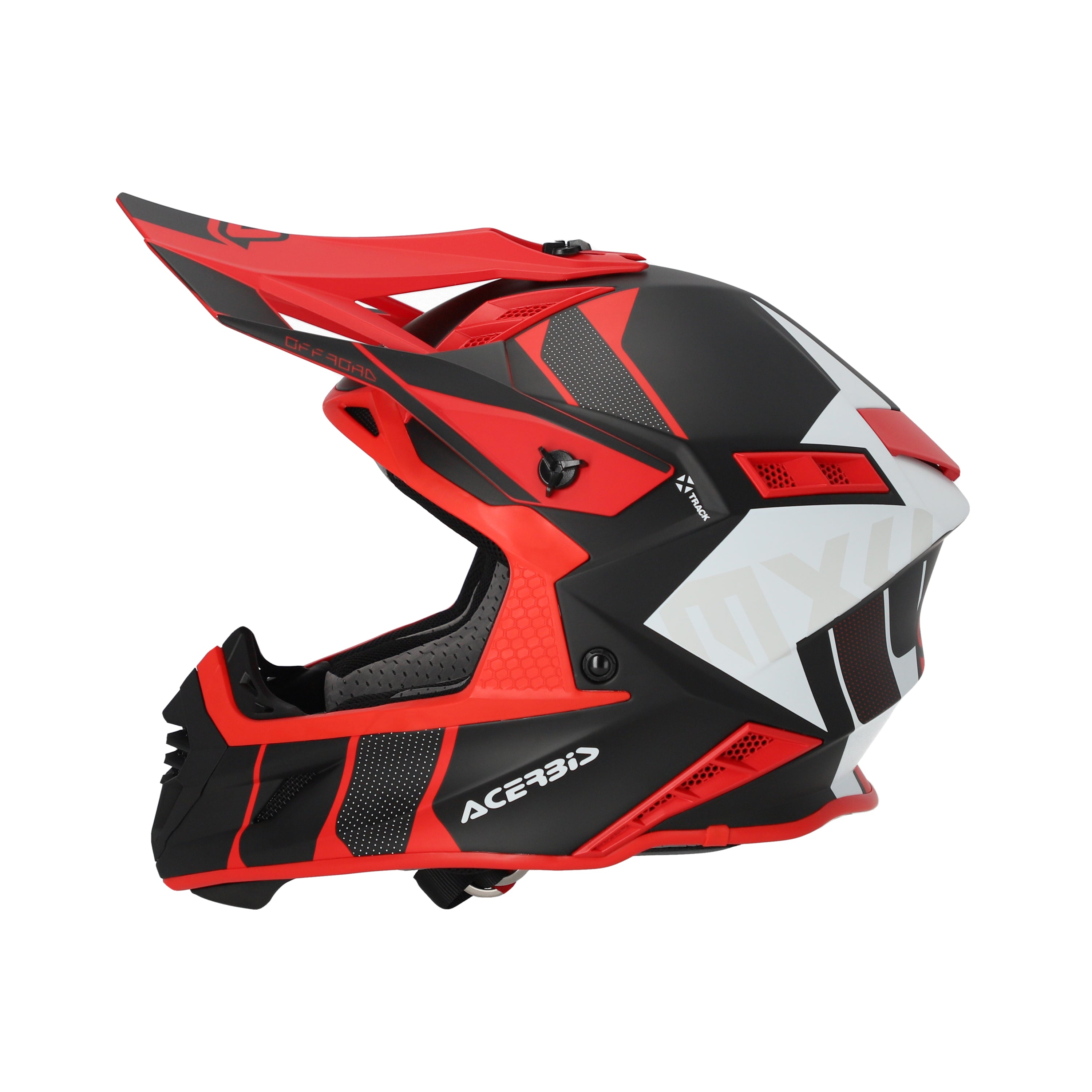 Acerbis X-Track MX Helmet Matte Black/Red