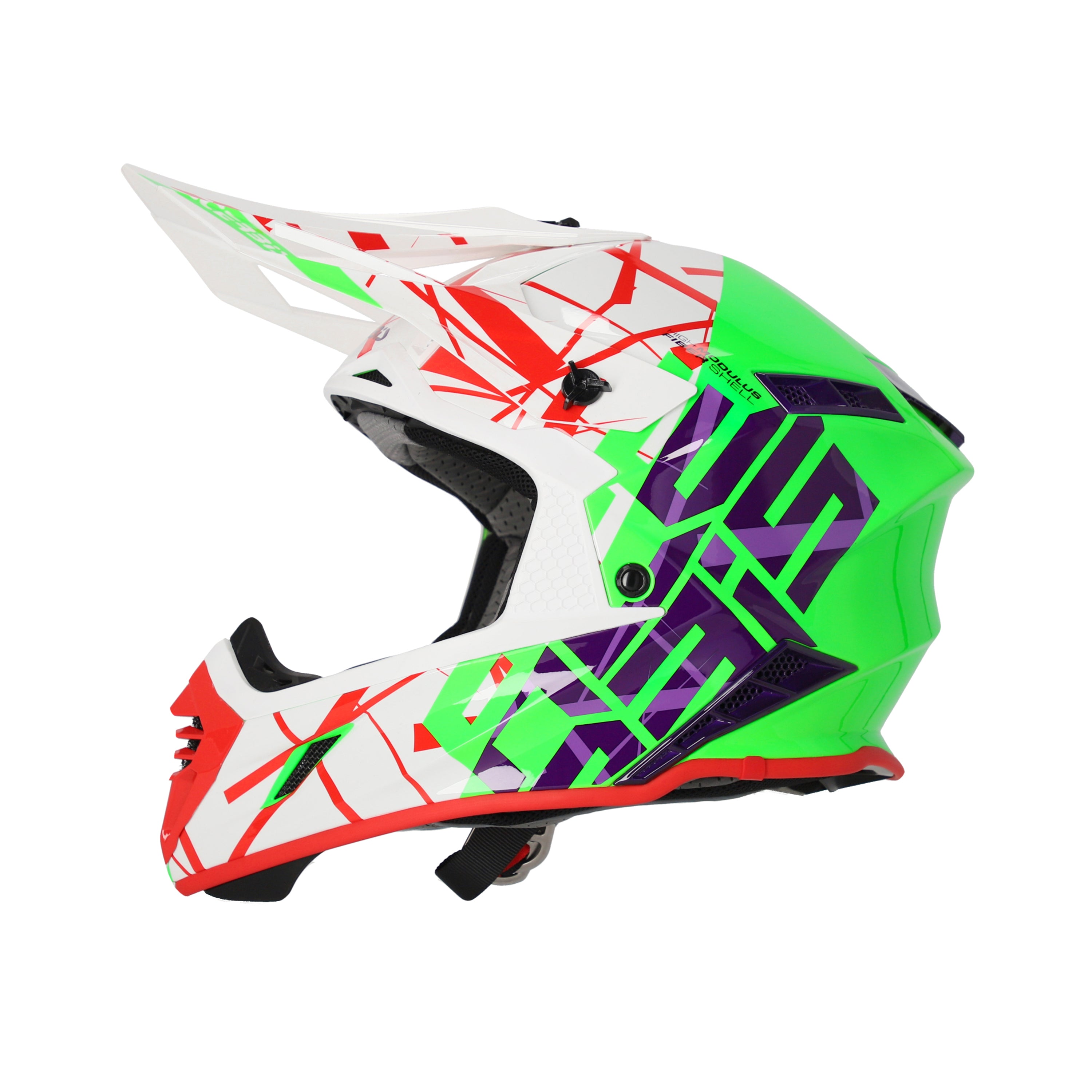 Acerbis X-Track MX Helmet Glossy Green/White
