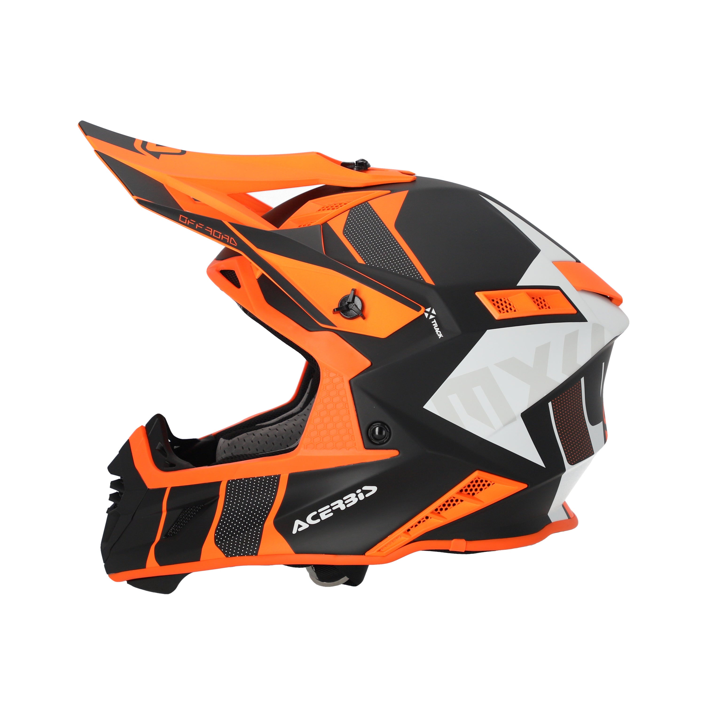 Acerbis X-Track MX Helmet Matte Orange Fluo/Black