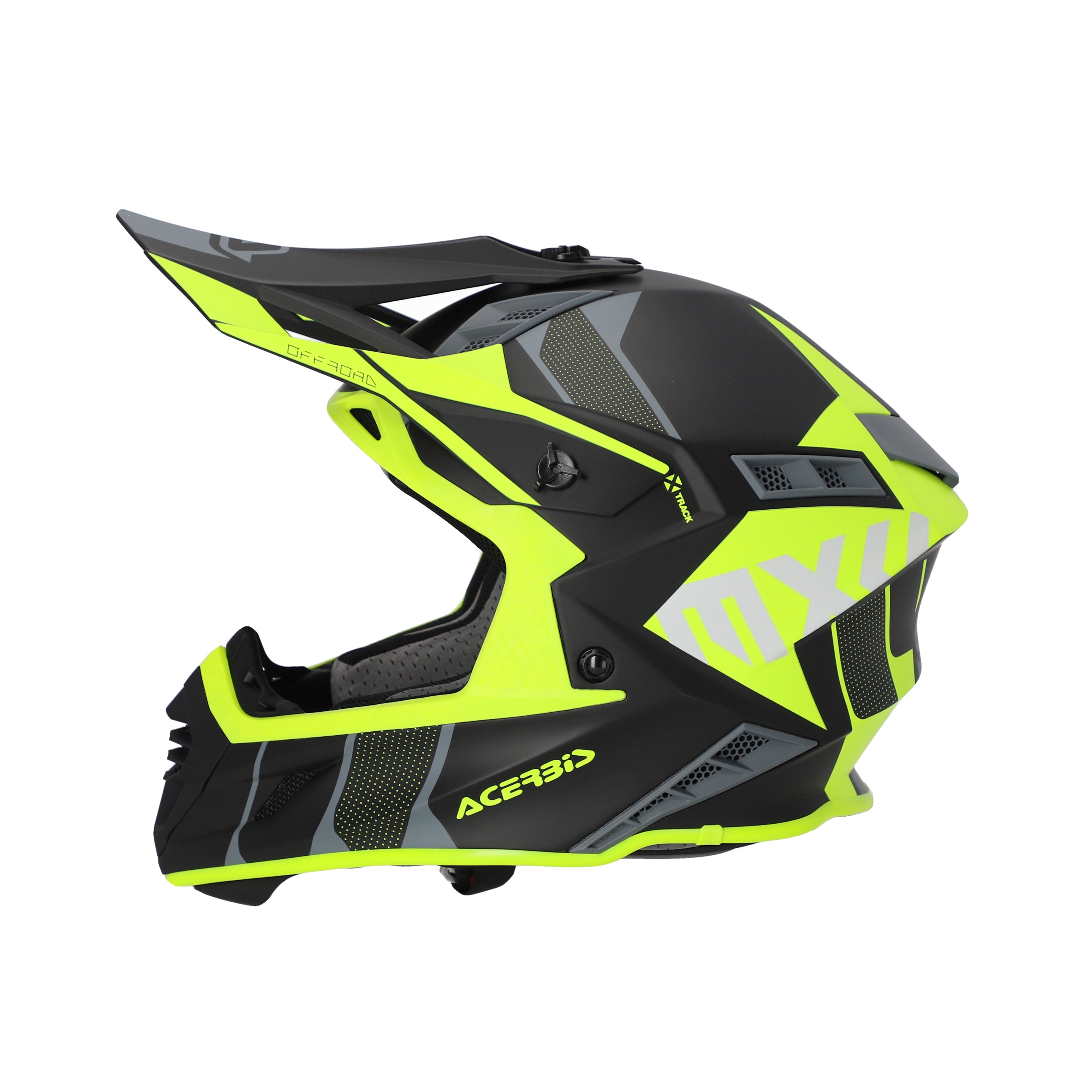 Acerbis X-Track MX Helmet Matte Fluo Yellow/Black