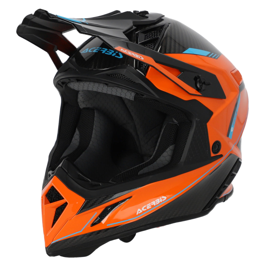 Acerbis Steel Carbon MX Helmet Glossy Orange/Black