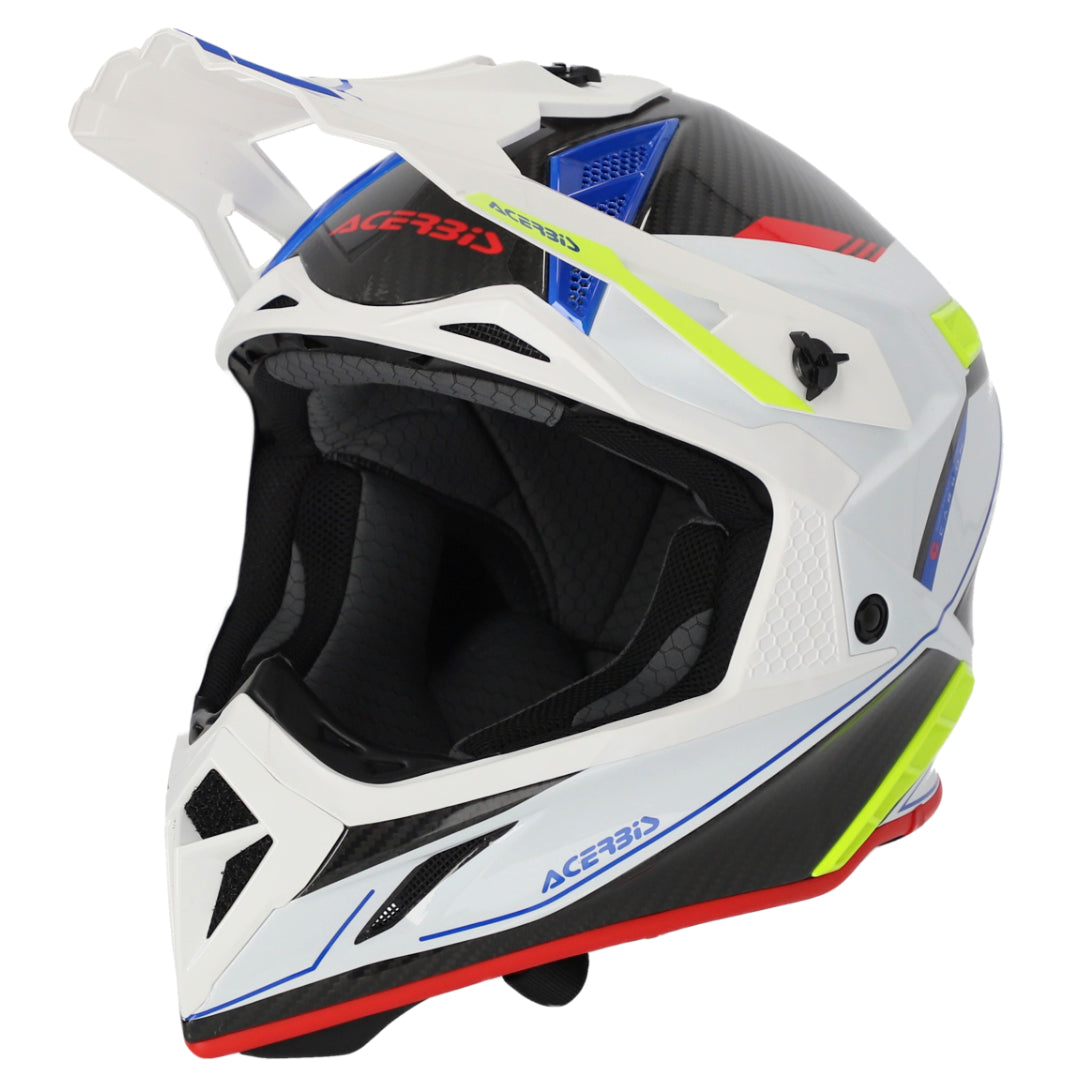 Acerbis Steel Carbon MX Helmet Matte White/Black