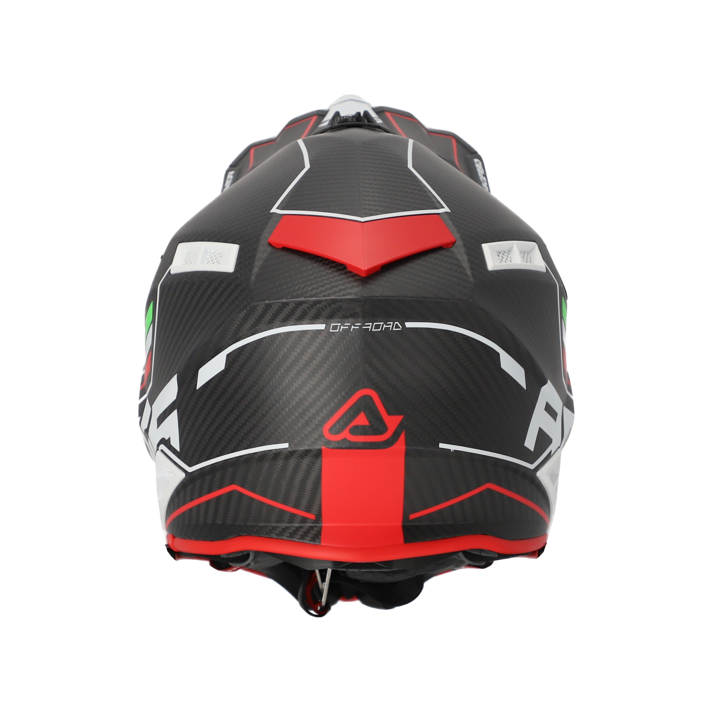 Acerbis Steel Carbon MX Helmet Matte Black/Red