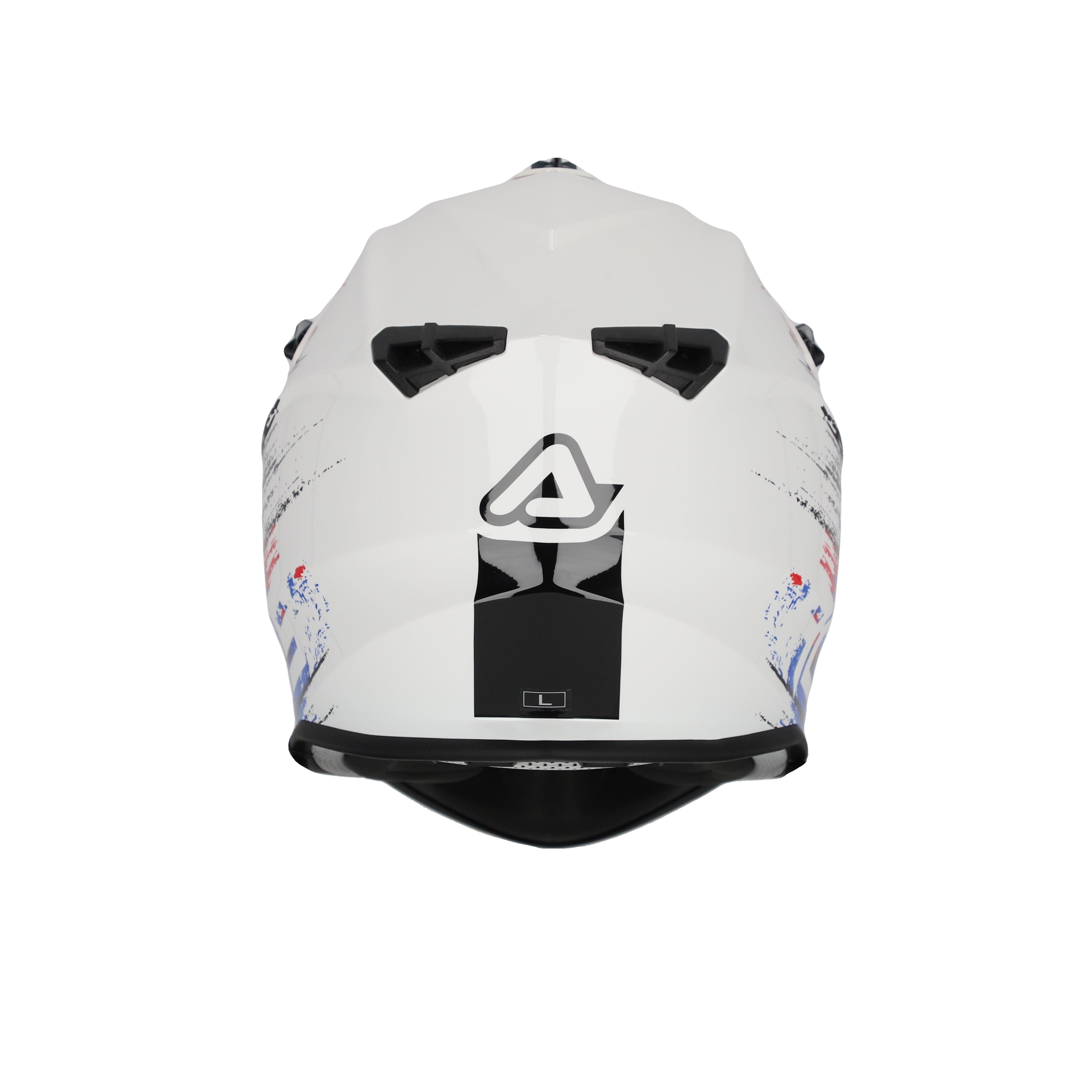 Acerbis Linear Graphic MX Helmet Glossy White/Blue/Red