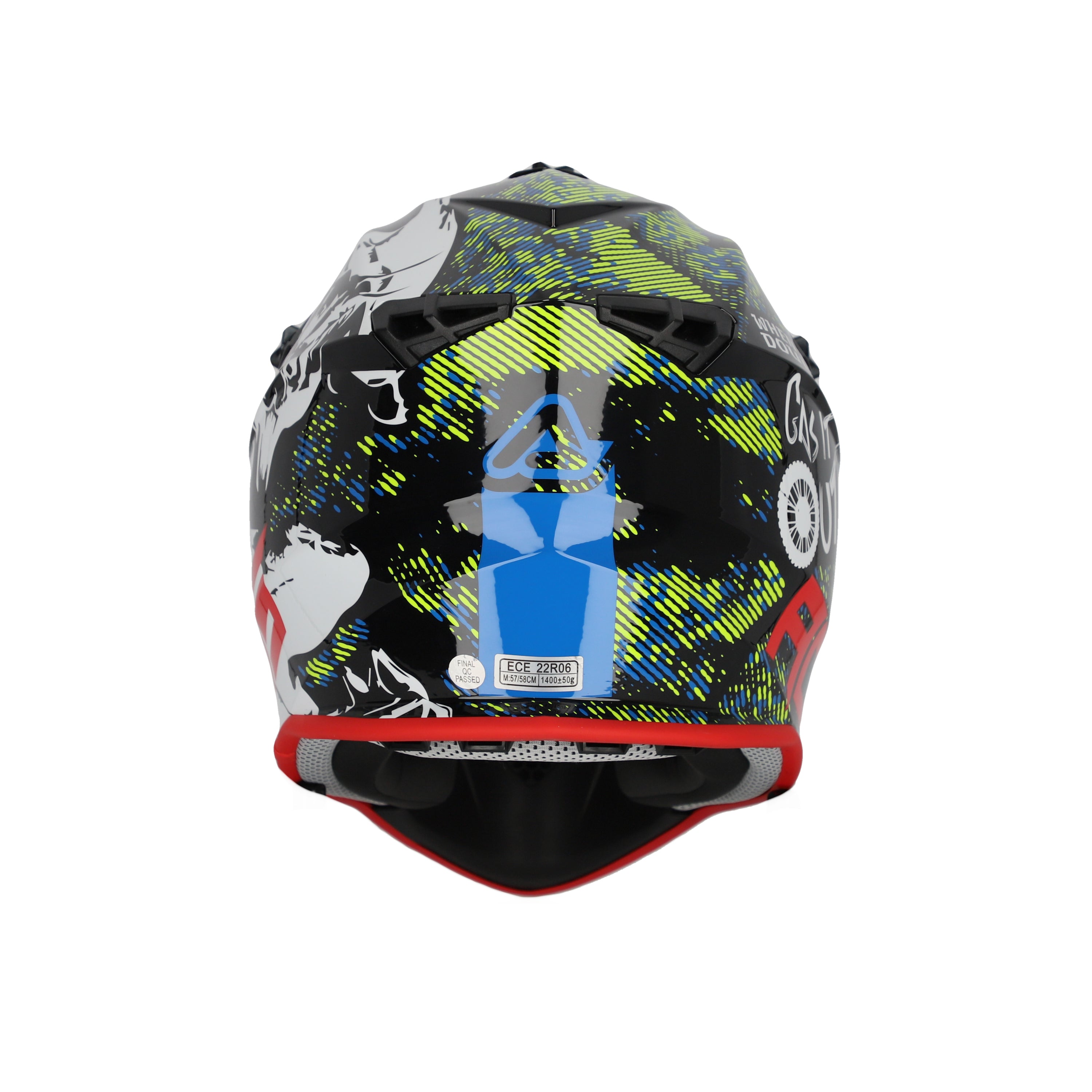 Acerbis Linear Graphic ECE 22.06 MX Helmet Glossy White/Black