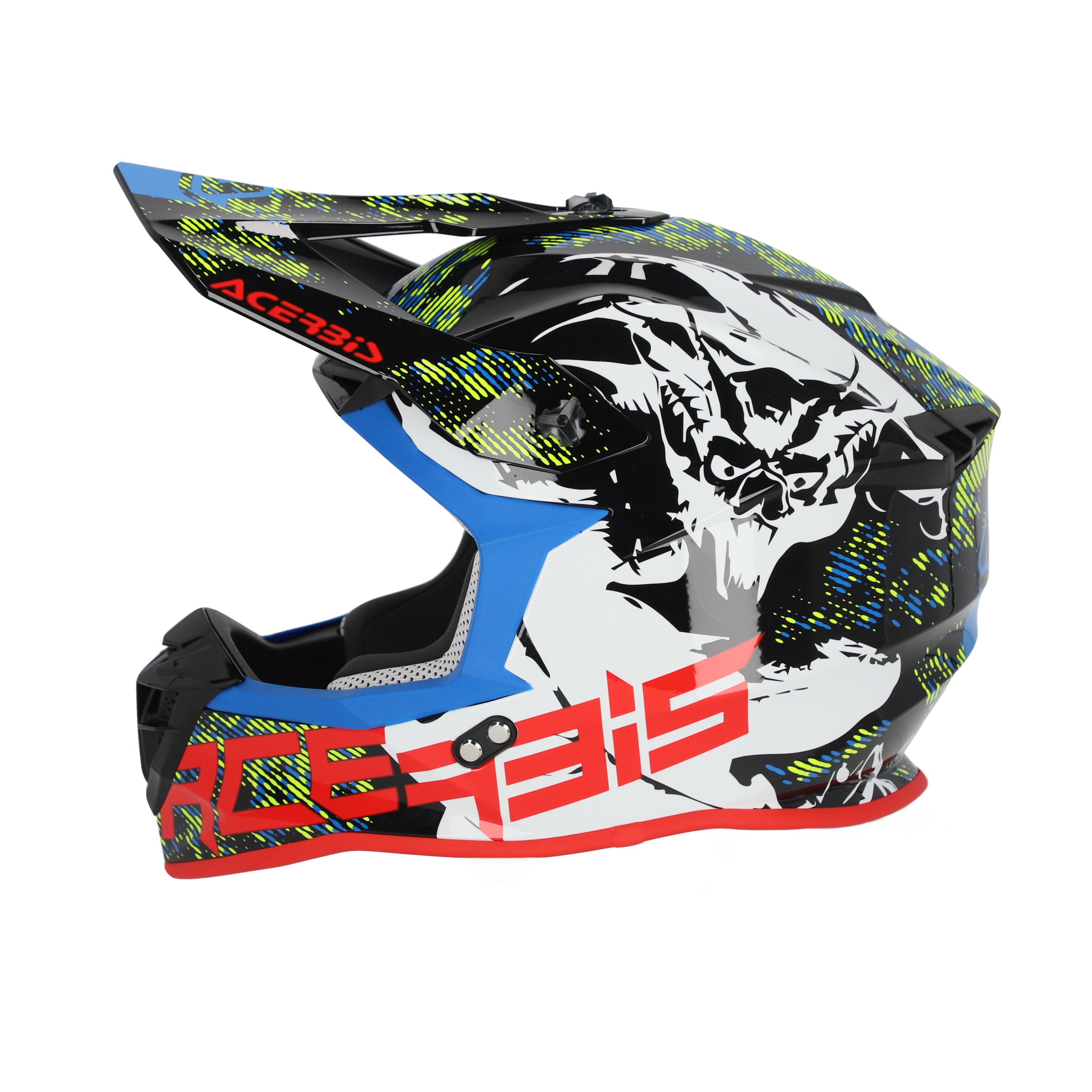 Acerbis Linear Graphic ECE 22.06 MX Helmet Glossy White/Black