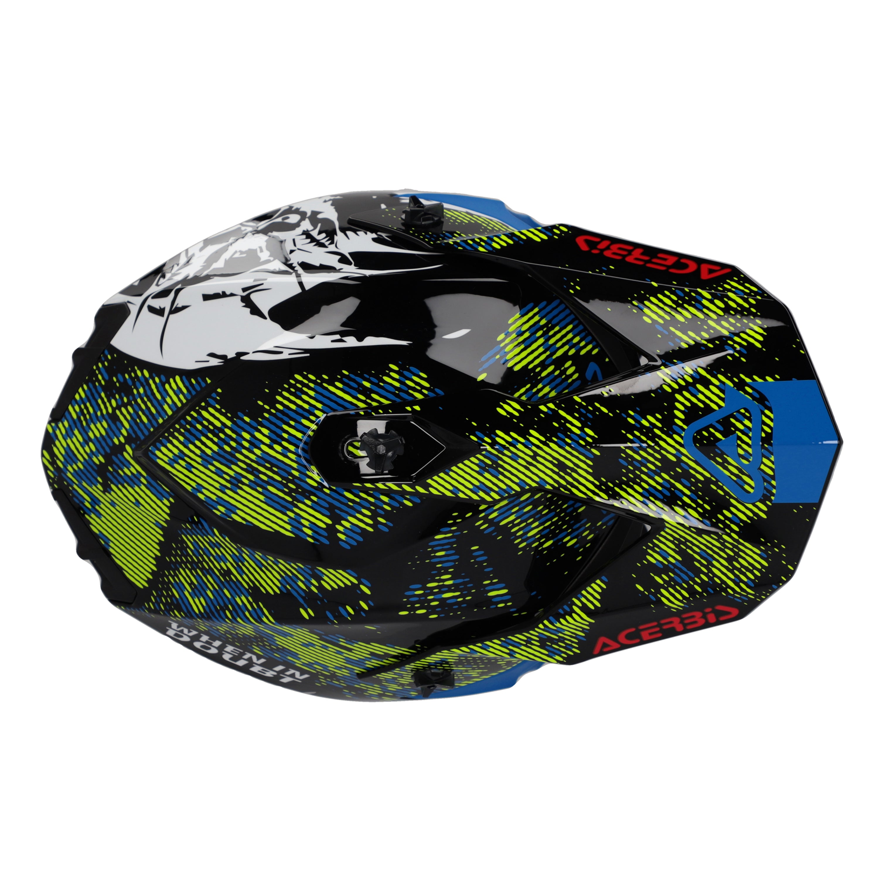 Acerbis Linear Graphic ECE 22.06 MX Helmet Glossy White/Black