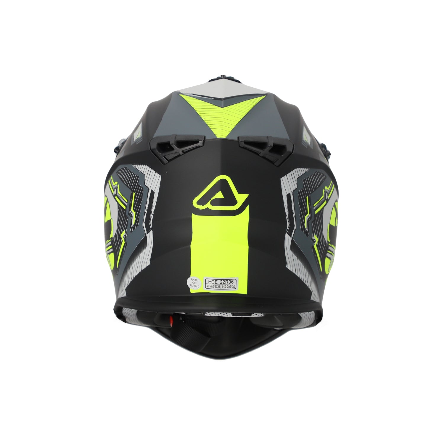 Acerbis Linear Graphic ECE 22.06 MX Helmet Matte Black/Fluo Yellow